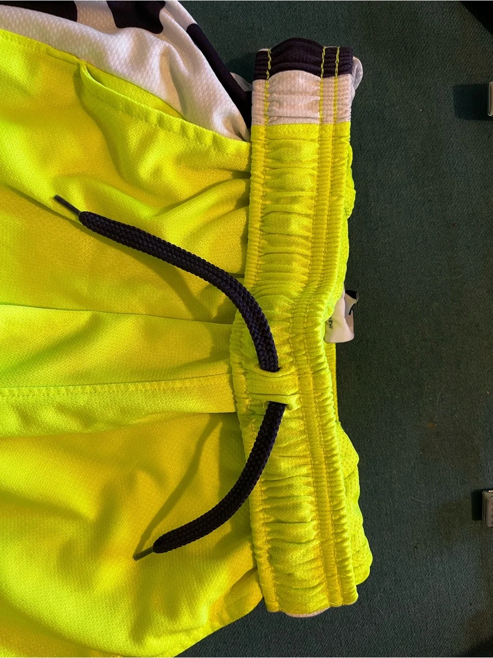 Neon Yellow Nike Basketball Shorts